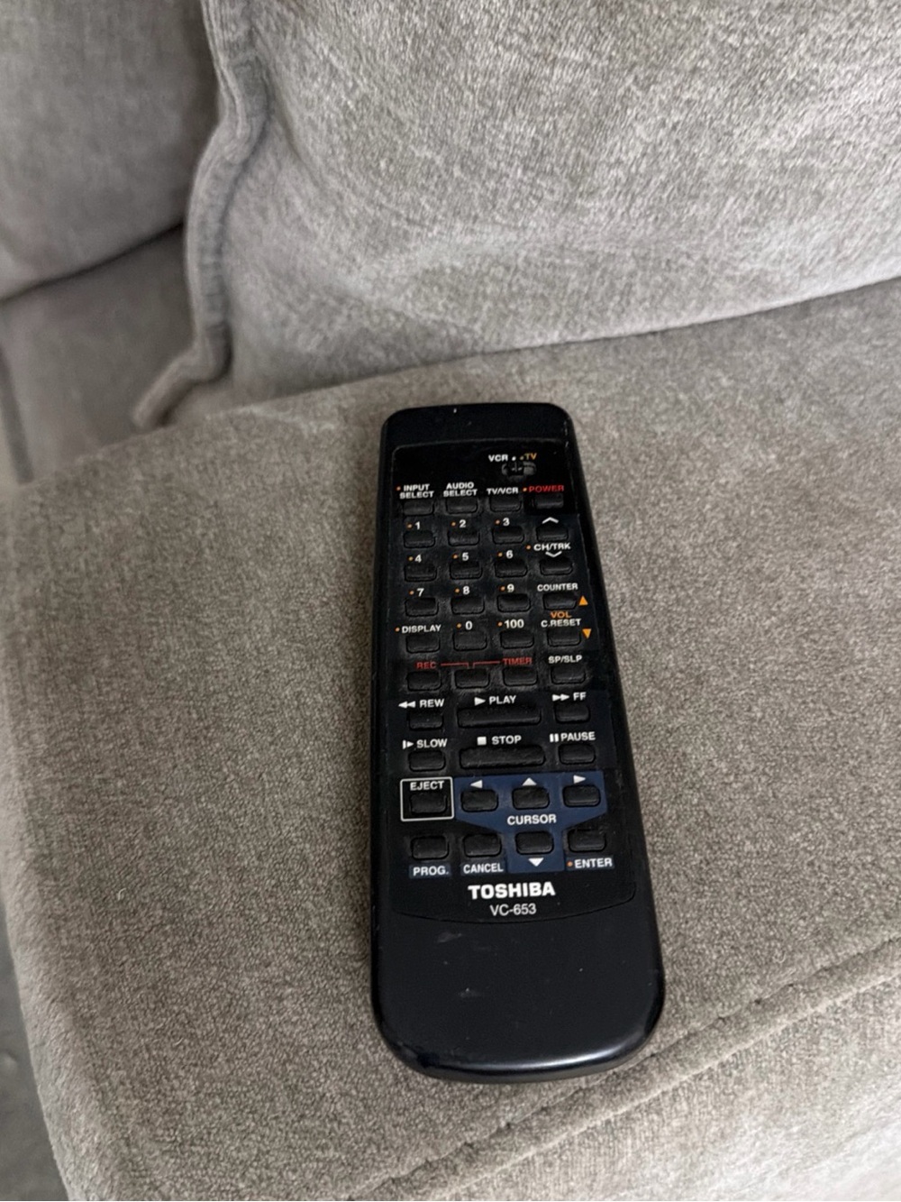 Toshiba VC-653 VCR Remote Control OEM TV VCR Combo Tested Working